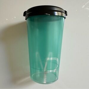 Teal Tumbler with Black Lid